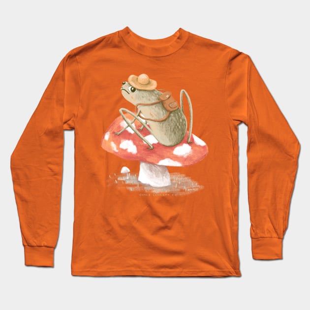 Awkward Toad Ready for Adventure Long Sleeve T-Shirt by Sophie Corrigan